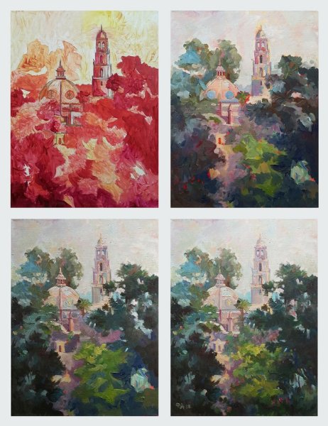 Подмалевок пейзажа