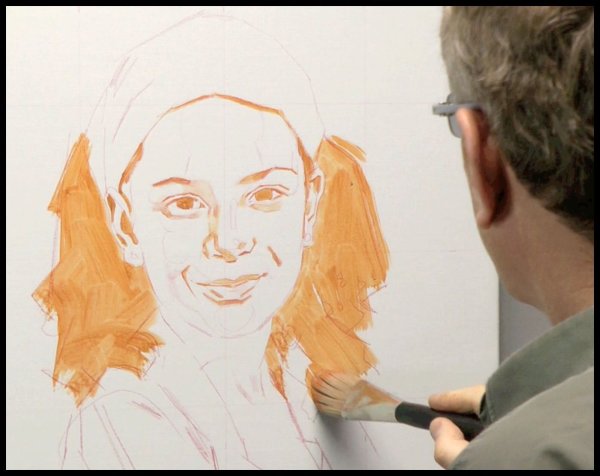 Поэтапное рисование портрета маслом