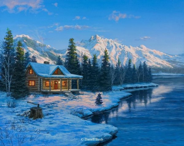 Карл Валенте зимние пейзажи