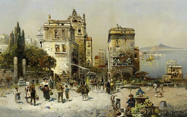 Robert alott (Austrian, 1850-1910) художник