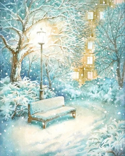 Новогодний пейзаж