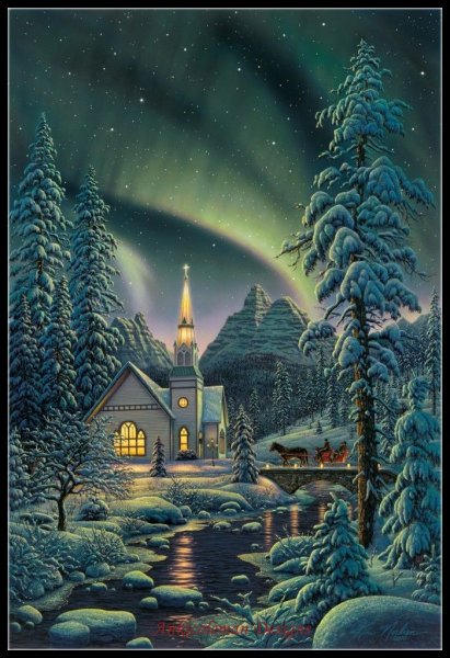 Томас Кинкейд картины зима