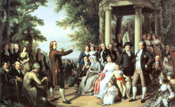 Гайдн дирижирует квартетом