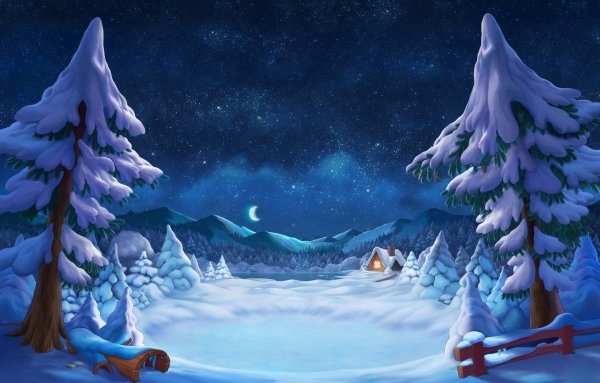 Волшебная зимняя ночь