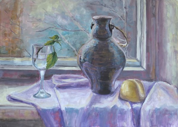 Академический натюрморт контражур