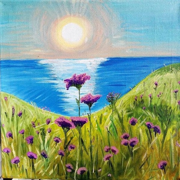 Летний пейзаж для детей