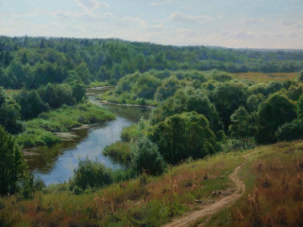 Пейзажи картины Станислав Брусилов