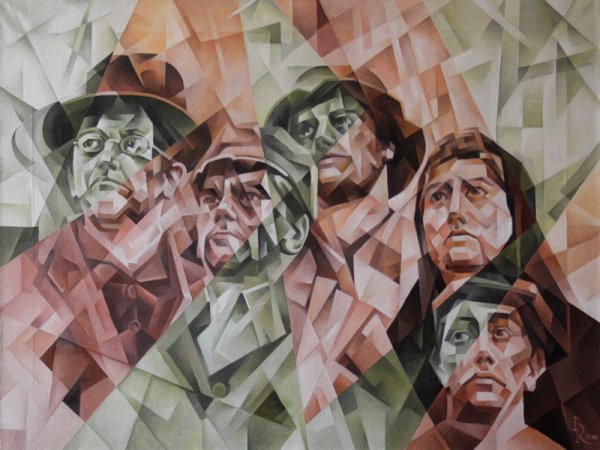 Кротков Василий кубофутуризм картины