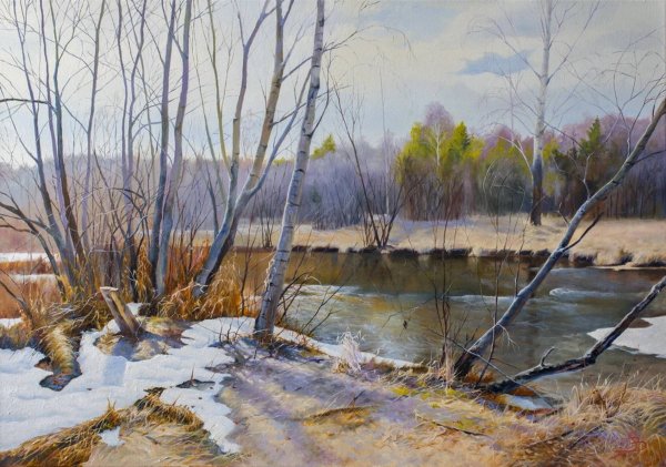 Влад Сафронов весенние пейзаж