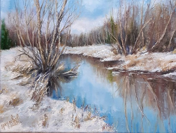 Весенние воды картины художников