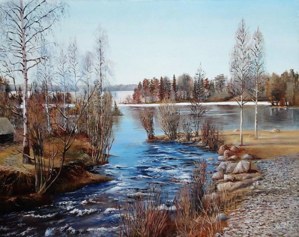 Тютчев весенние воды картина