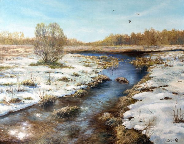 Сергей Дорофеев весенние пейзажи