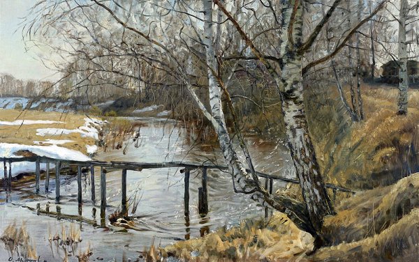 Олег Молчанов весенние пейзажи