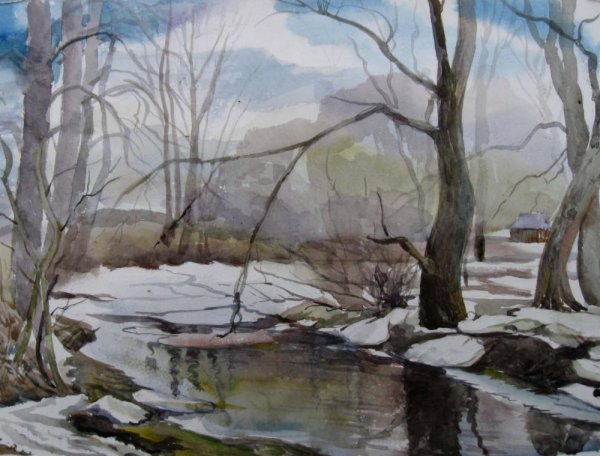 Весна художник Скребицкий иллюстрации