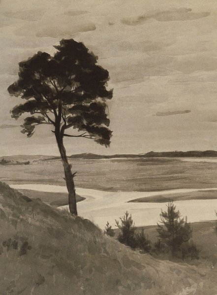 Пленэр гризайль