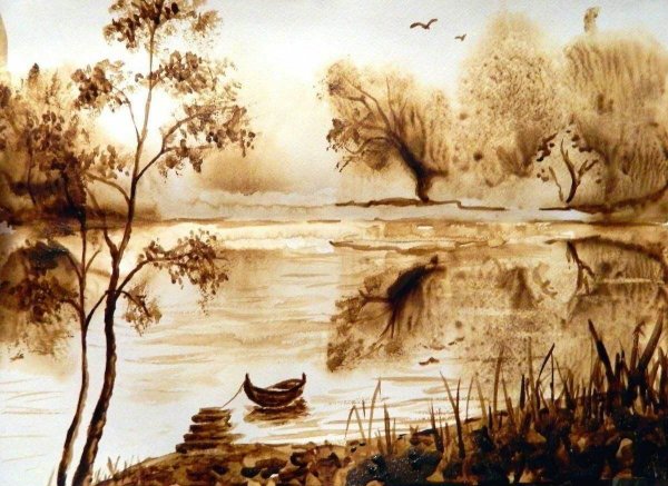 Гризайль зима