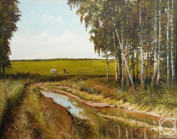 За рекой Луга зазеленели