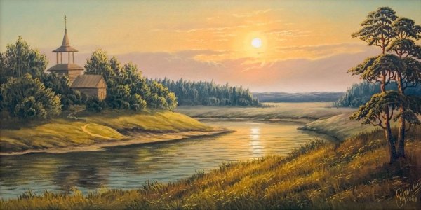 Летний пейзаж Анна Лакисова