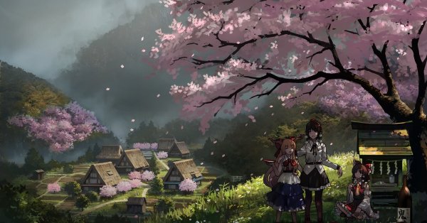 Touhou пейзажи