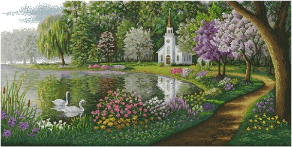 Лебеди и водопады