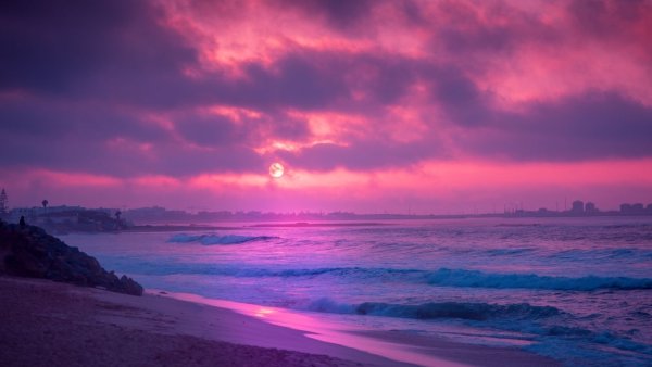 Розовый закат