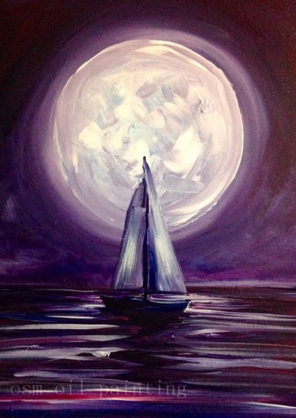 Правополушарное рисование зимний пейзаж