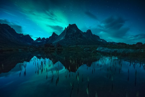 Природа горы ночью