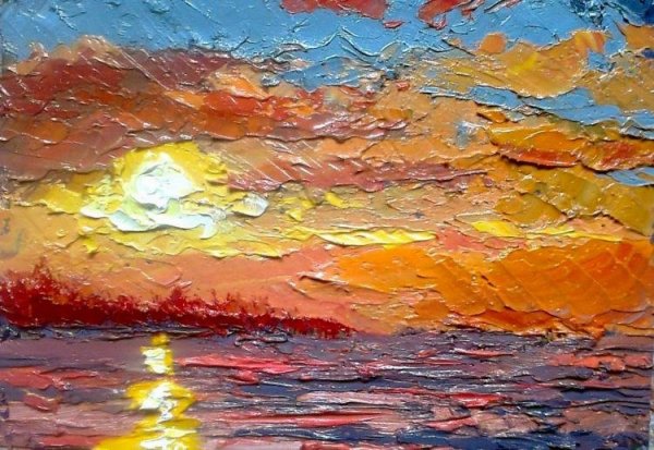 Архипов а. художник Северный пейзаж 1900 Этюд мастихин