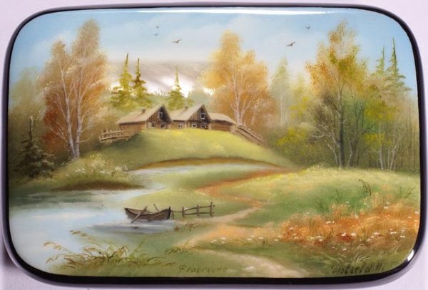 Федоскино лаковая миниатюра