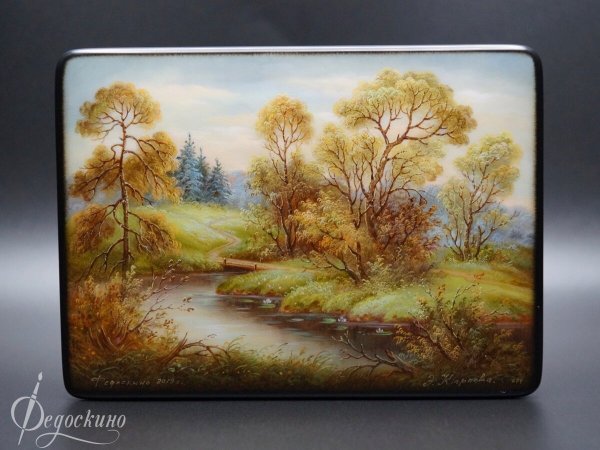 Шкатулка Федоскино лето (Стриж к.)