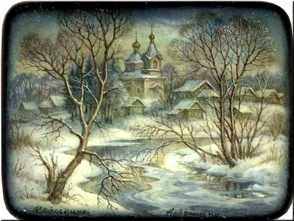 Шкатулка Федоскино ларец