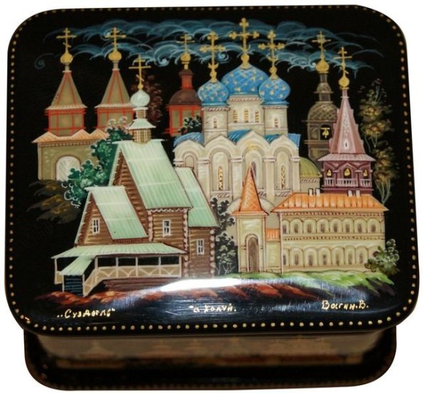 Лаковая миниатюра Федоскино пейзажи