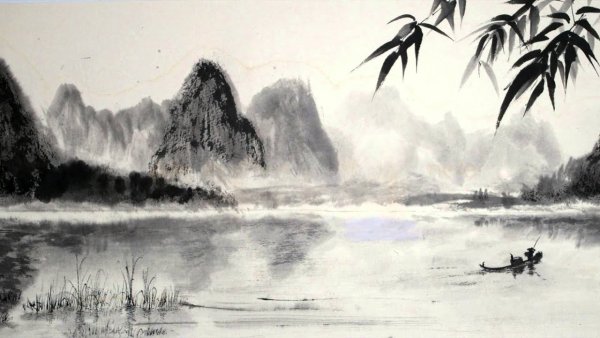 Японские пейзажи рисунки карандашом