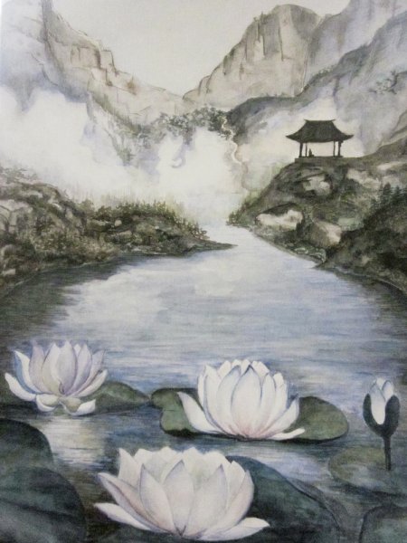 Сосна тушью