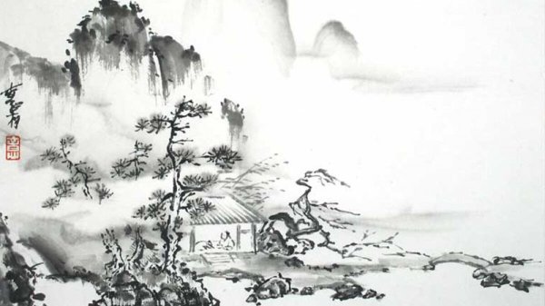 Китайская живопись горы и реки