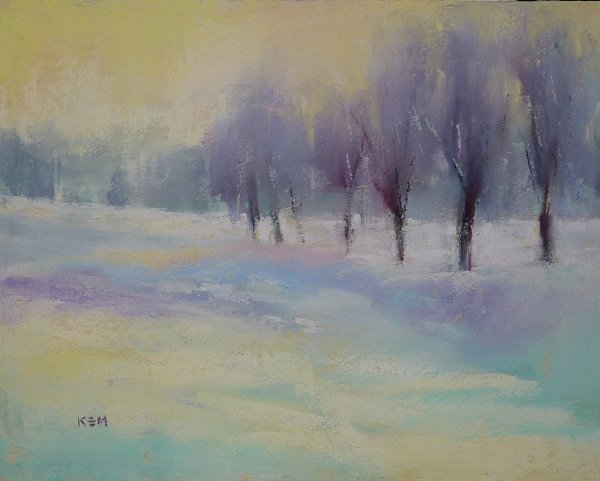 Зорина Болдеску пастель пейзаж