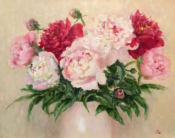 Репродукция Декарт пионы