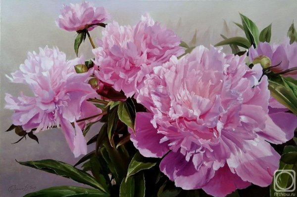 Олег Чувашев картины пионы