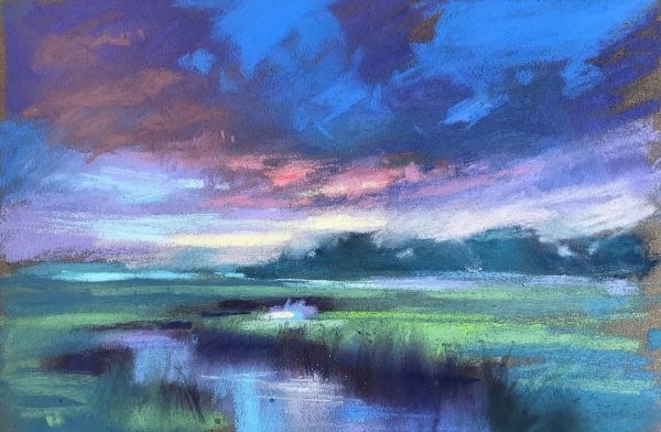 Ирина Климова пейзаж пастель.