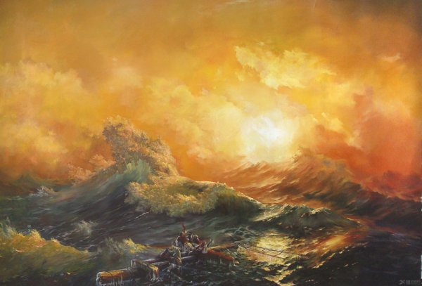 «Девятый вал» Айвазовского (1850 г.)