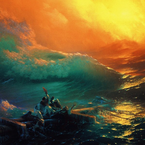 Девятый вал Айвазовский корова