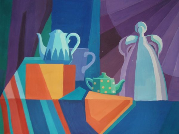 Декоративный натюрморт ахроматическая Гармония