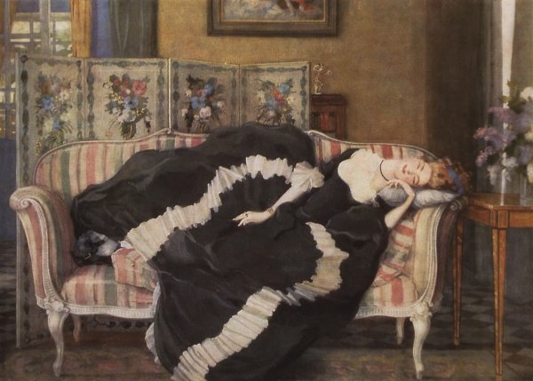 Константин Андреевич сомов спящая молодая женщина