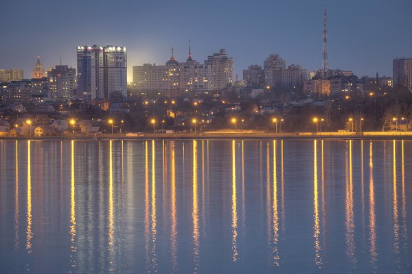 Ночной Воронеж правый берег