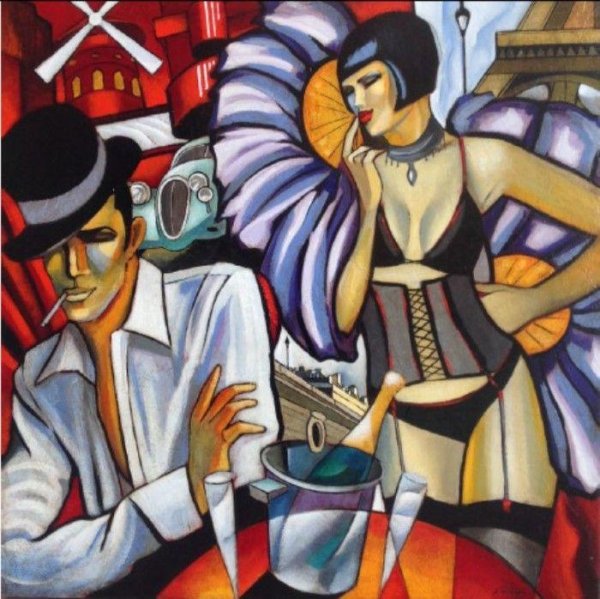 Художник ар деко Франция