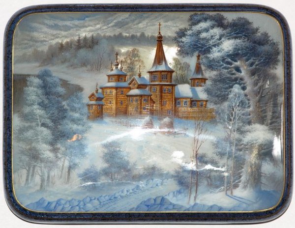Федоскино лаковая миниатюра