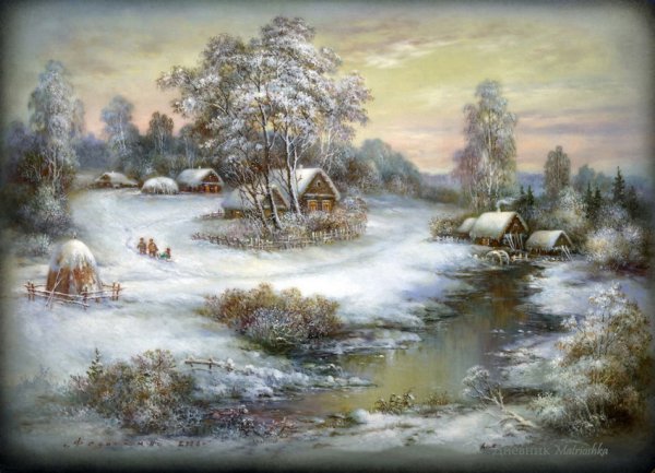 Художник Сергей Козлов Федоскино