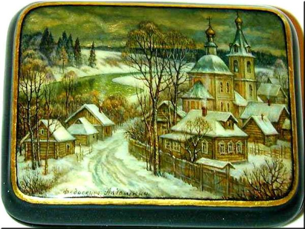 Козлов Федоскино шкатулка