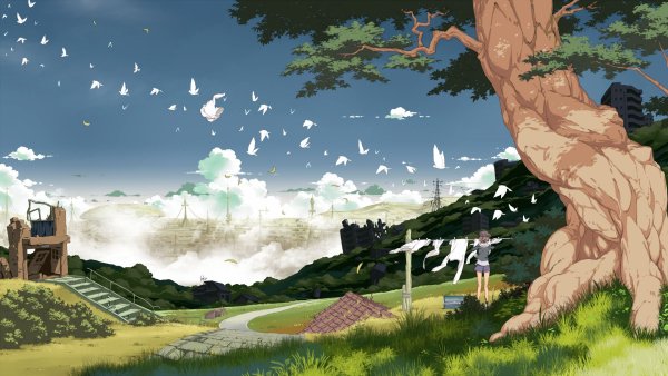 Аниме природа