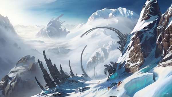 Снежная гора Геншин Импакт